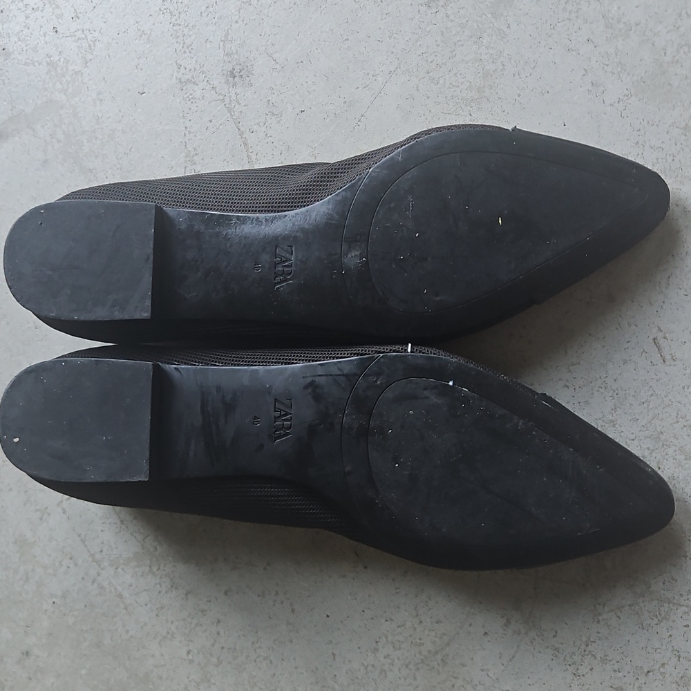 Zara Black Knit Flats - Picture 4 of 7